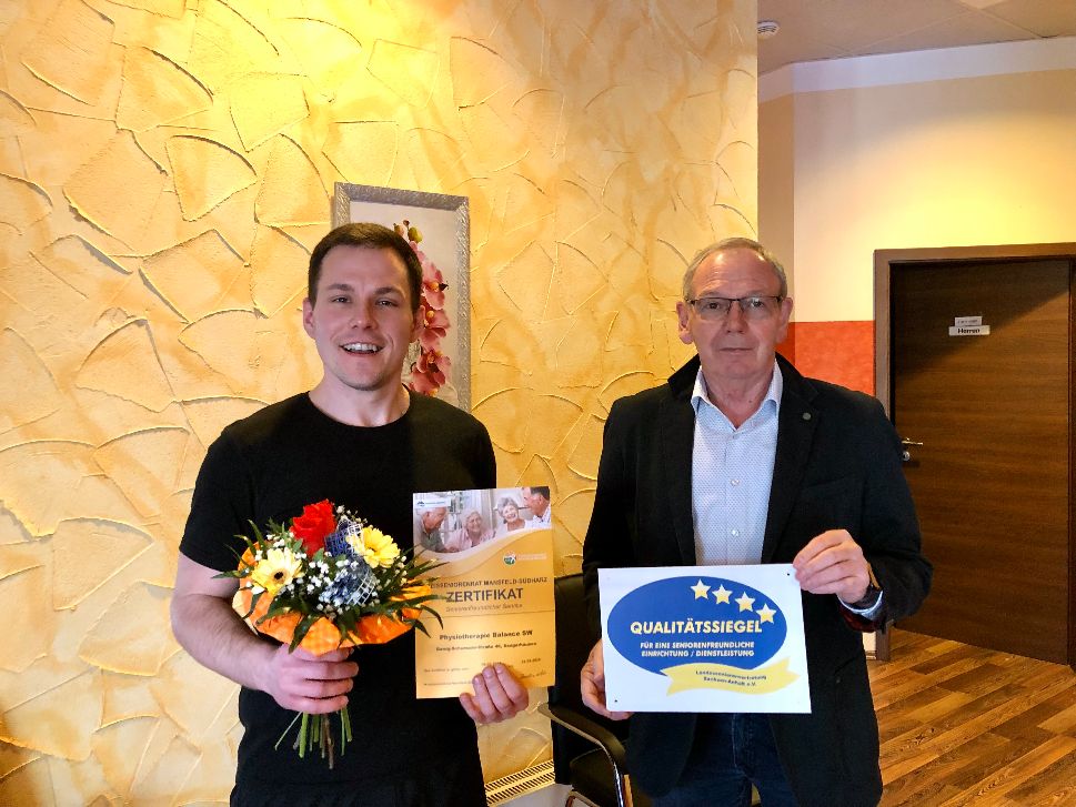 Physiotherapie Balance, Auszeichnung soziales Engagement, betriebliche Krankenversicherung, Mitarbeitergesundheit, Württembergische Versicherung, Arbeitgeber Benefits